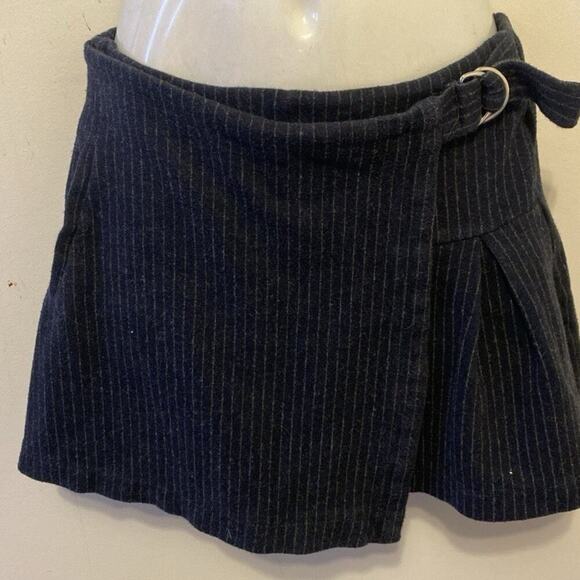 Zara Girl 13-14 Faux Wrap Mini Skirt Skorts Y2K Grunge Goth Clueless Preppy - Picture 1 of 6